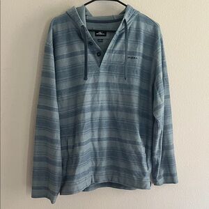 O'Neill Men's Bavaro Stripe Pullover Fleece Poncho L